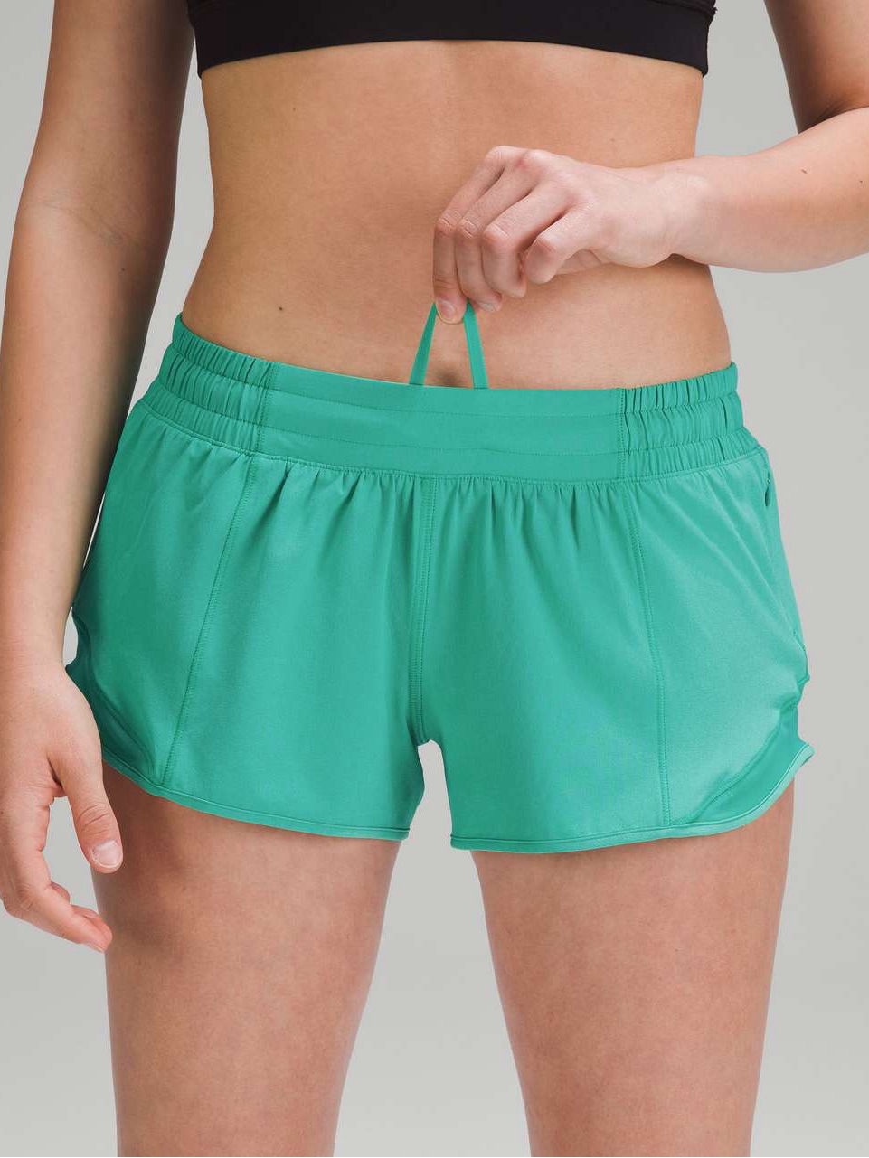 Lululemon Hotty Hot Low Rise Lined Short Kelly Green Running Gym Activewear 6